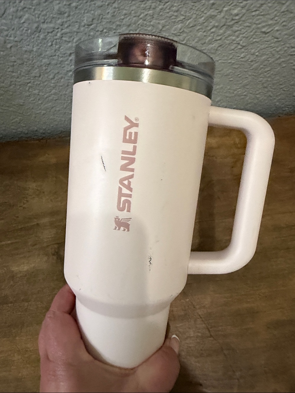 Stanley Blush Pink Insulated Travel Mug with Handle 40oz - Picture 5 of 8